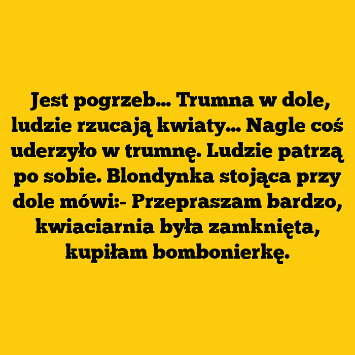 Blondynka na pogrzebie