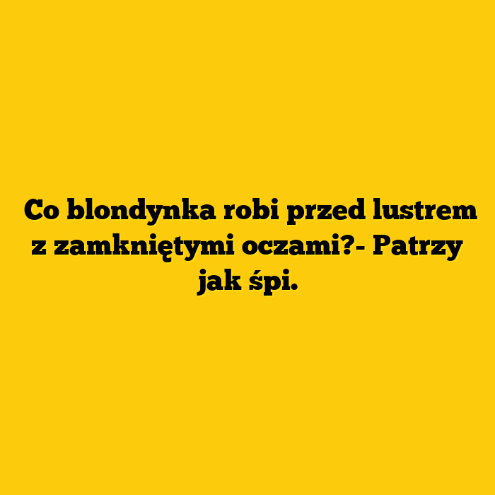 Blondynka przed lustrem