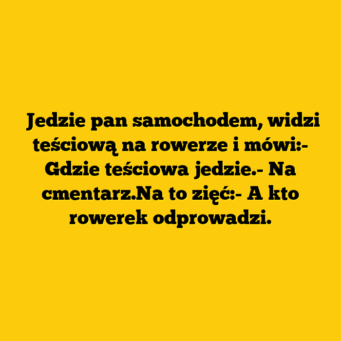 Rower teściowej