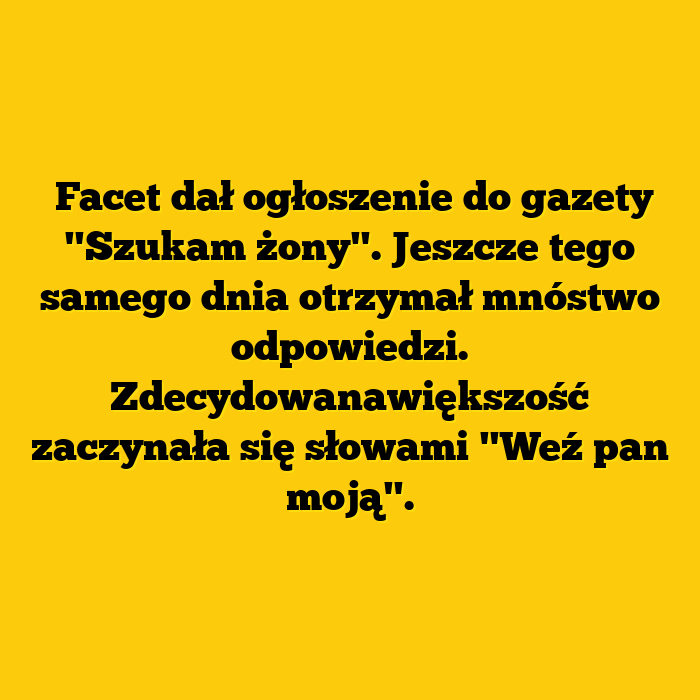 Weź pan moją